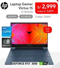 Hiraoka Hp laptop gamer victus 15 oferta