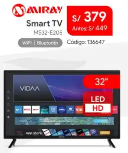 Hiraoka Miray smart tv 32" oferta