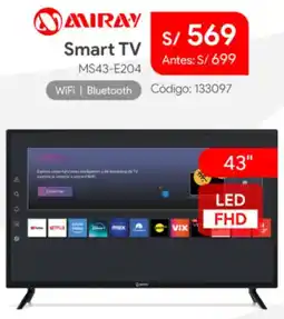 Hiraoka Miray smart tv 43" oferta