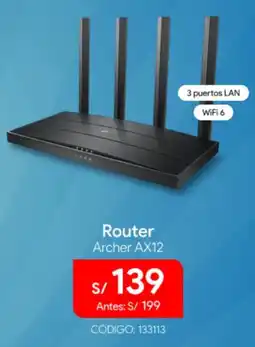 Hiraoka Router archer AX12 oferta