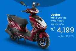 Tiendas EFE Jettor moto spr 125 rojo negro oferta