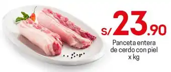 Tottus Panceta Entera de Cerdo con Piel xkg oferta