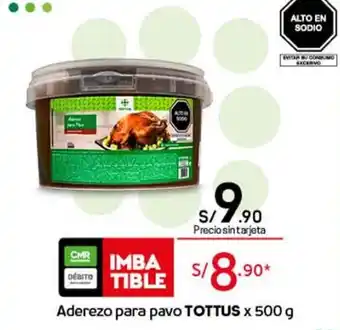 Tottus Aderezo para Pavo Tottus x 500g oferta