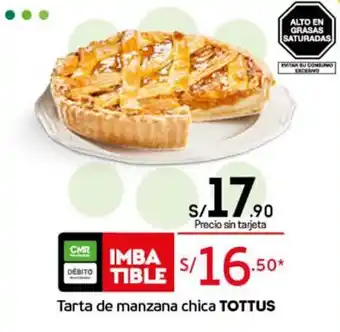 Tottus Tarta de Manzana Chica Tottus oferta