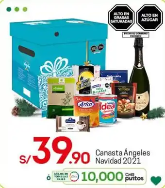 Tottus Canasta Ángeles Navidad 2021 oferta