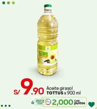 Tottus Aceite Girasol Tottus x 900ml oferta