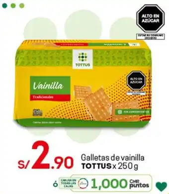 Tottus Galletas de Vainilla Tottus x 250g oferta