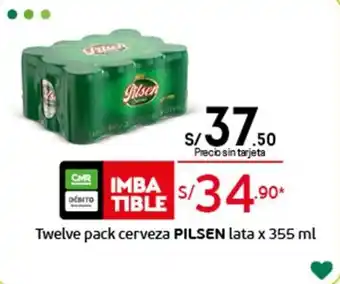 Tottus Twelve Pack Cerveza Pilsen Lata x 355ml oferta
