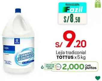 Tottus Lajía Tradicional Tottus x 5kg oferta