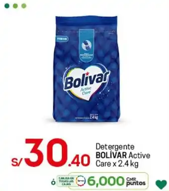 Tottus Detergente Bolívar Active Care x 2,4kg oferta
