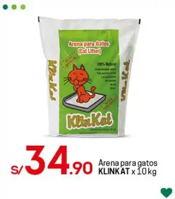 Tottus Arena para Gatos Klinkat x 10kg oferta