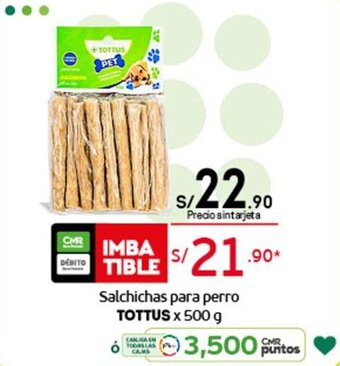 Tottus Salchichas para Perro Tottus x 500g oferta