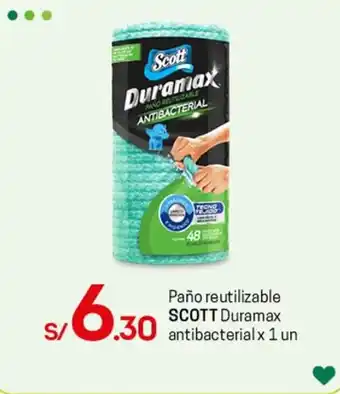 Tottus Paño Reutilizable Scott Duramax Antibacterial x 1 un oferta