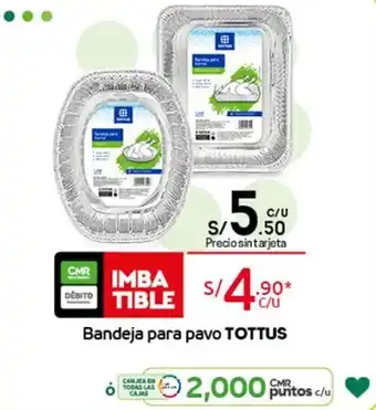 Tottus Bandeja para Pavo Tottus oferta