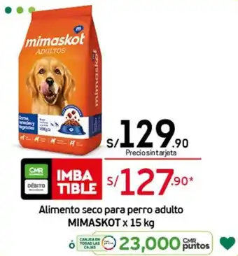 Tottus Alimento Seco para Perro Adulto Mimaskot x 15kg oferta