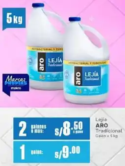 Makro Aro lejía tradicional galón oferta
