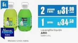 Makro Aro lavavajilla liquido galón oferta