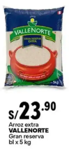 Plaza Vea Vallenorte arroz extra gran reserva bl oferta
