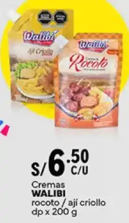 Plaza Vea Walibi cremas rocoto / ají criollo dp oferta