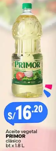 Plaza Vea Primor aceite vegetal clásico bt oferta