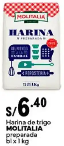 Plaza Vea Molitalia harina de trigo preparada bl oferta