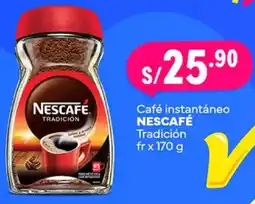 Plaza Vea Nescafé café instantáneo tradición fr oferta