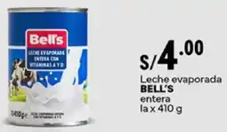 Plaza Vea Bell's leche evaporada entera la oferta