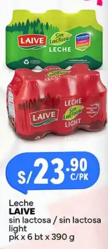Plaza Vea Laive leche sin lactosa / sin lactosa light oferta