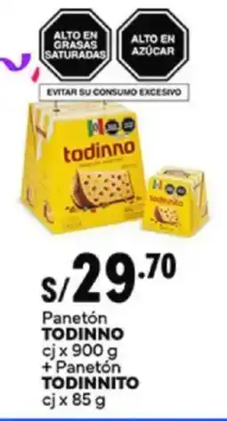 Plaza Vea todinno panetón cj oferta