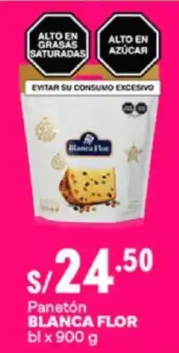 Plaza Vea Blanca flor panetón bl oferta