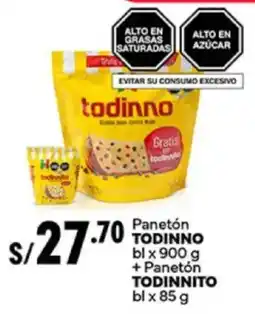 Plaza Vea Todinno panetón bl x 900 oferta