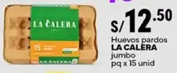 Plaza Vea La calera huevos pardos jumbo pq oferta