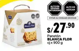 Plaza Vea Blanca flor panetón cj oferta