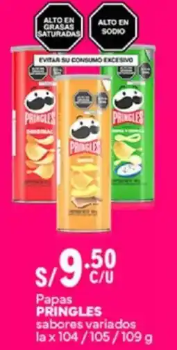 Plaza Vea Pringles papas sabores variados oferta
