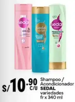 Plaza Vea Sedal shampoo / acondicionador variedades fr oferta