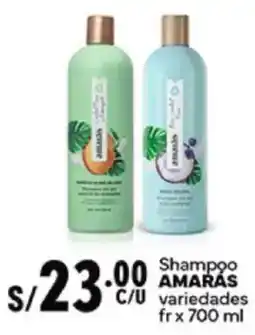 Plaza Vea Amarás shampoos variedades oferta
