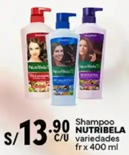 Plaza Vea Nutribela shampoo variedades oferta