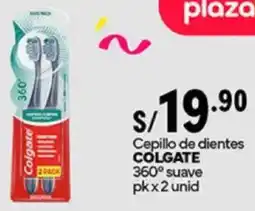 Plaza Vea Colgate 360° cepillo de dientes suave pk oferta