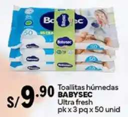 Plaza Vea Botysec toallitas húmedas ultra fresh oferta