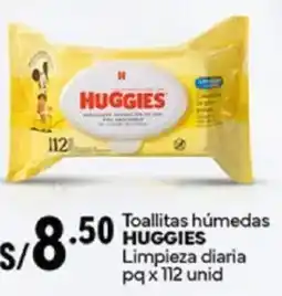 Plaza Vea Huggies toallitas húmedas limpieza diaria oferta