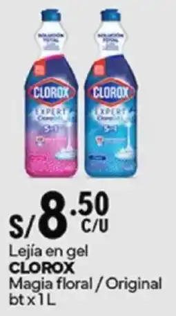 Plaza Vea Clorox lejía en gel magia floral/original bt oferta
