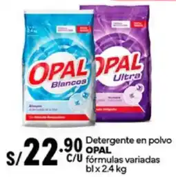 Plaza Vea Opal detergente en polvo fórmulas variadas bl oferta