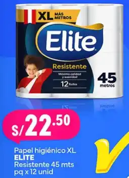 Plaza Vea Elite papel higiénico xl resistente oferta