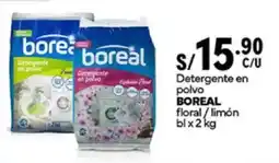 Plaza Vea Boreal detergente en polvo floral/limón bl oferta