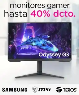 Ripley Odyssey g3 monitores gamer hasta oferta