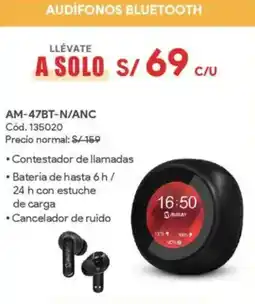 Hiraoka Audifonos bluetooth am-47bt-n/anc oferta