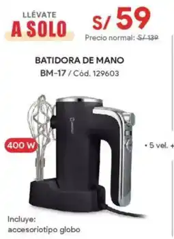 Hiraoka Batidora de mano bm-17 oferta