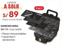 Hiraoka Sandwichera sm-75 oferta