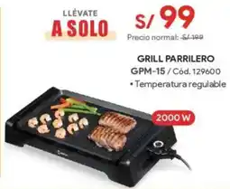 Hiraoka Grill parrilero gpm-15 oferta