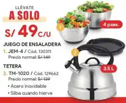 Hiraoka Juego de ensaladera jem-4 oferta